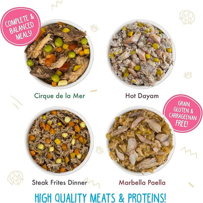 Weruva Classic Dog Food, Variety Pack, Chicken Free, Just 4 Me, Wet Dog Food, 14oz Cans (Pack of 12)