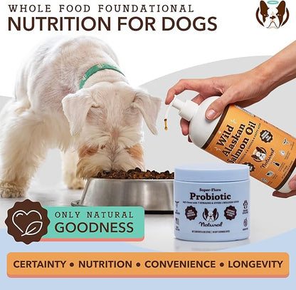 Natural Dog Company Probiotic Chews for Dogs (90 Bites), Chicken Flavor, Helps with Digestion & Gut Health Supports Immune System, Probiotics Supplement for Dogs of All Ages, Sizes & Breeds.