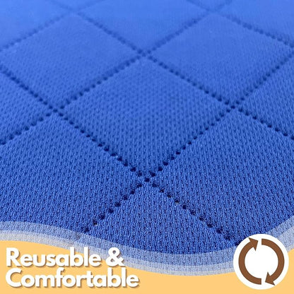 Dog Playpen Mat Pee Pad for Puppy Cat Round Shape Non-Slip Washable Whelping Pads Leakproof Potty Training Pads Reusable Absorption Pet Cage Liner