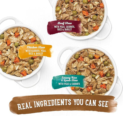 Purina Beneful Small Breed Wet Dog Food Variety Pack, IncrediBites With Real Beef, Chicken or Salmon - (27) 3 oz. Cans