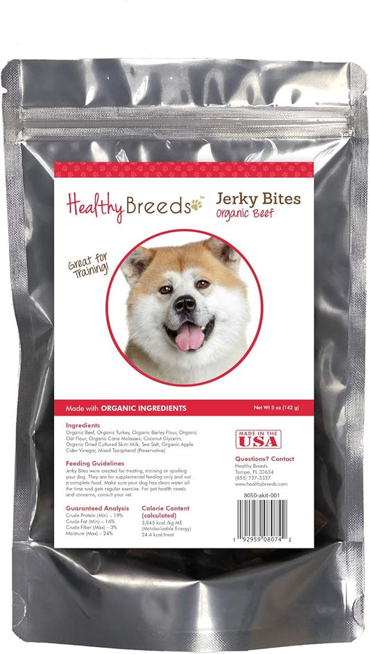 Healthy Breeds Akita Jerky Bites Beef Recipe Dog Treats 5 oz