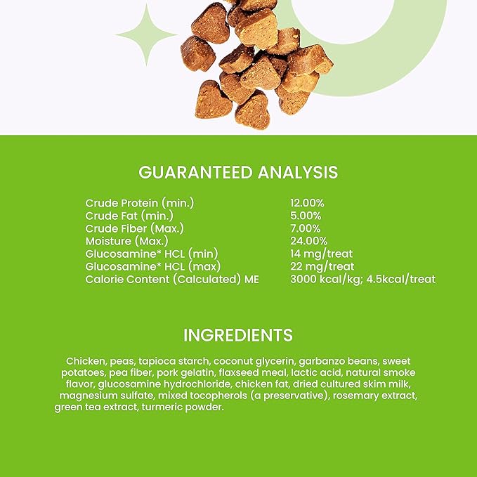I and love and you Hip Hoppin' Hearties - Chicken - Grain Free, Healthy Joint Support, Training Treat, Filler Free, 5oz