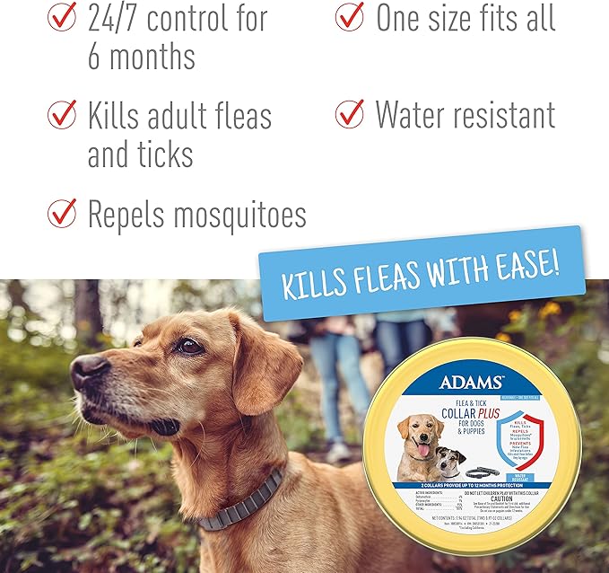 Adams Collar + Shampoo Bundle