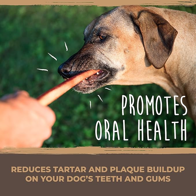 Mighty Paw Naturals Bully Sticks for Dogs - Grass Fed Beef Dog Chews. Dog Bully Sticks for Large Dogs, Medium and Small Breeds. Lower Odor Bully Sticks for Small Dogs. Single Ingredient (12" - 5 Pack)