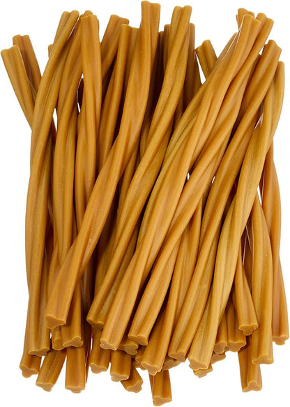 Amazon Brand - Wonder Bound Peanut Butter Flavor Dog Twist Sticks 55 Count Rawhide Free Dog Treats, Dental Health Chews for Plaque & Tartar Control, Easy to Digest, Long-Lasting, 12 ounce (Pack of 1)
