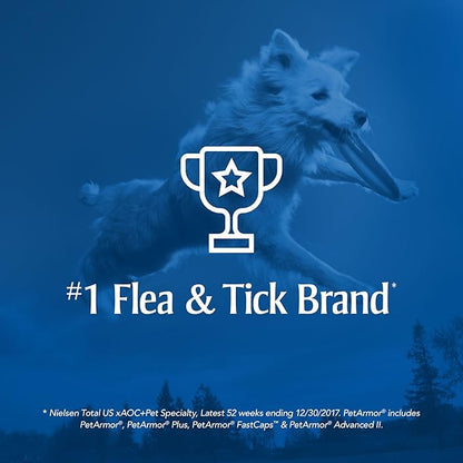 PetArmor for Dogs, Flea and Tick Treatment for Medium Dogs (23-44 Pounds), Includes 3 Month Supply of Topical Flea Treatments