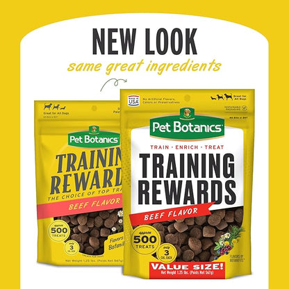 Pet Botanics Training Rewards Treats, Beef, 20 Ounces