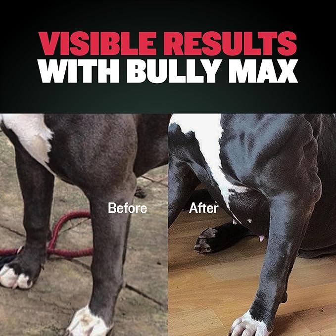 Bully Max 3-in-1 Liquid Muscle Building Supplement for Dogs. for all breeds & ages. Clinically tested. #1-rated brand since 2008