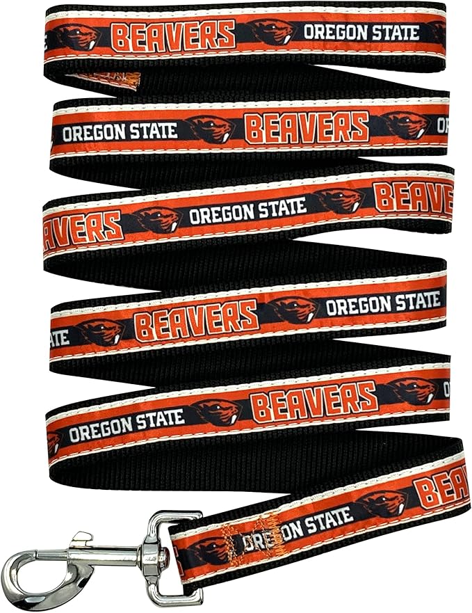 Pets First Collegiate Pet Accessories, Dog Leash, Oregon State Beavers, Large