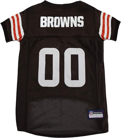 NFL Cleveland Browns Dog Jersey, Size: X-Large. Best Football Jersey Costume for Dogs & Cats. Licensed Jersey Shirt