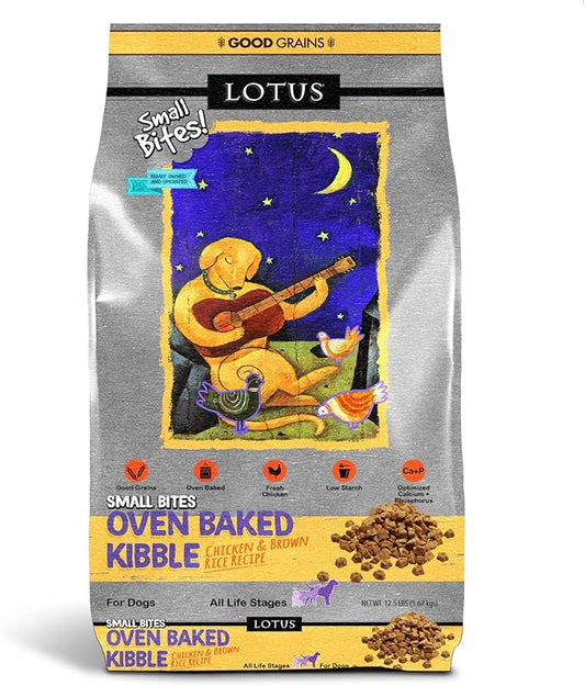 Lotus Small Bite Dry Dog Food, Chicken, 12.5 Lb.