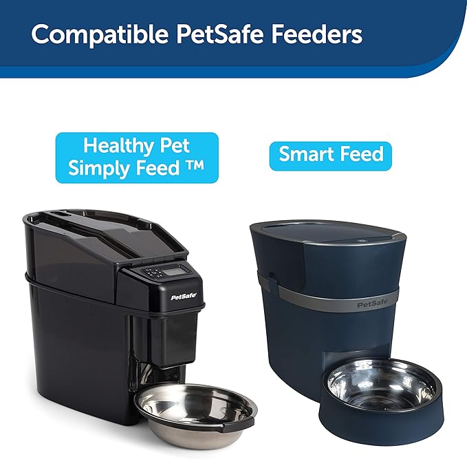 PetSafe 2-Pet Meal Splitter with Bowl - Designed for PetSafe Smart Feed and Healthy Pet Simply Feed Automatic Cat Feeder - No-Mess Food Dispensing - includes Privacy Panel