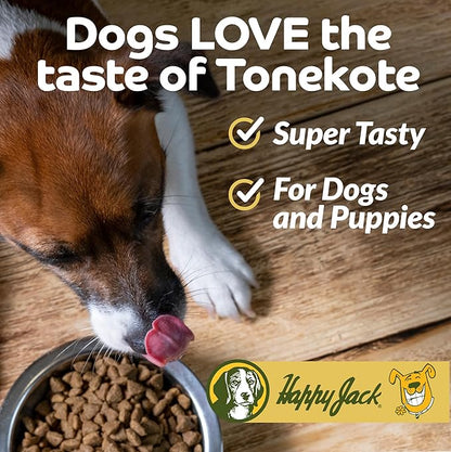Happy Jack Tonekote Dog Skin & Coat Supplement, Oil for Dogs with Essential Fatty Acids & Vitamins for Itching Skin Relief, Hot Spots, Dull Coat, Dry Skin, Excessive Shedding, 16 oz