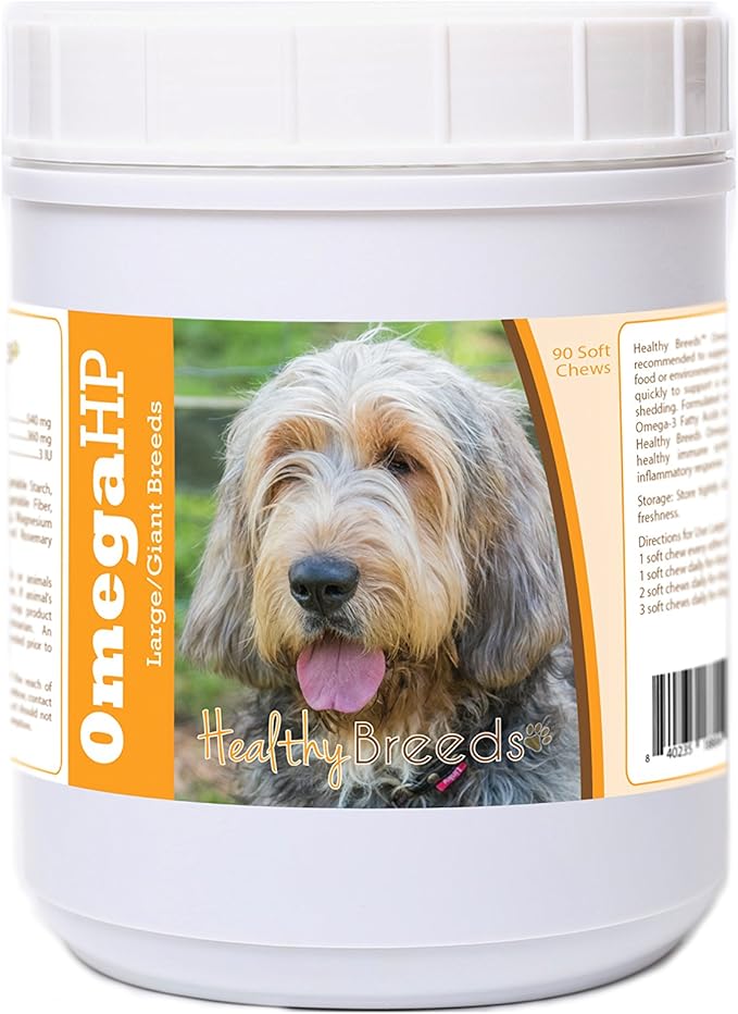 Healthy Breeds Otterhound Omega HP Fatty Acid Skin and Coat Support Soft Chews 90 Count