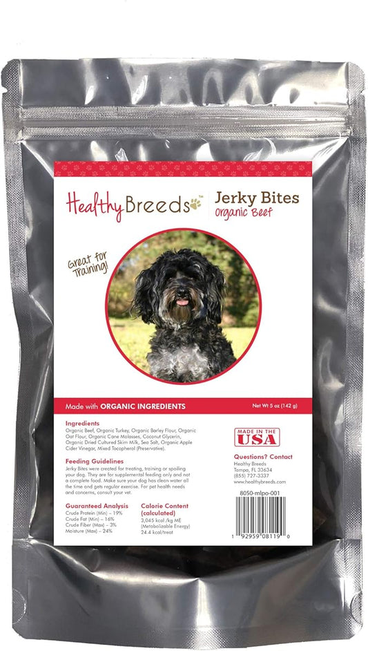 Healthy Breeds Maltipoo Jerky Bites Beef Recipe Dog Treats 5 oz