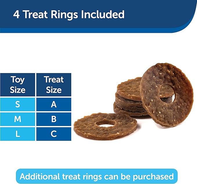 PetSafe Busy Buddy Jack - Treat Holding Dog Chew Toys - Helps Clean Teeth - Vanilla Scented Rubber for Strong Chewers - Treat Refills Included, Interactive Dog Toy Helps Keep Dogs Busy, Purple, Medium