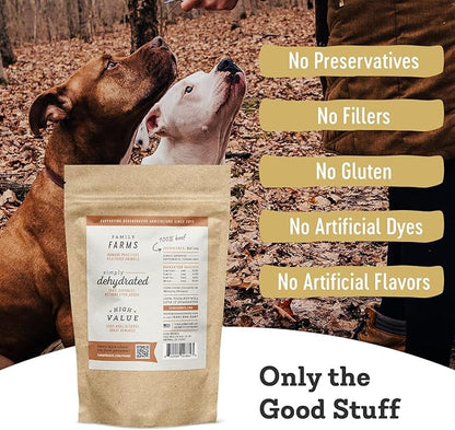 Farm Hounds Beef Lung Jerky Treats for Dogs, Premium Dried Dog Treats, High Protein Training Treat for Small & Large Dogs, Natural & Healthy Dog Treats, Made in USA, Beef Lung 2oz