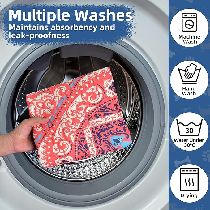 Washable Pee Pads for Dogs- 2 Packs Super Absorbent Reusable Puppy Pads 100% Waterproof Dog Pee Pads Washable Puppy Pads Non-Slip Whelping Pads Leakproof Urine Dog Training Pads 48''x48''