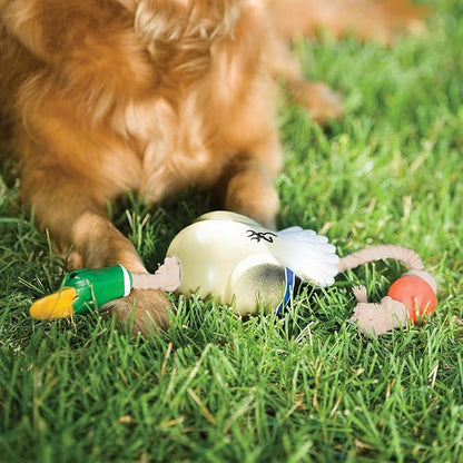 Browning Pet Toys, Durable Dog Toys for Tug and Fetch, Rubber Duck Rope Toy