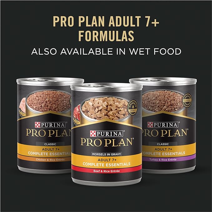 Purina Pro Plan Sensitive Skin & Stomach Dog Food, Dry Dog Food for SENIOR Dogs Adult 7+ Salmon & Rice Formula - 4 lb. Bag