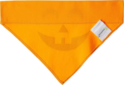Pearhead Pumpkin Dog Bandana, Holiday Fall Dog Apparel, Halloween Dog Costume, Dog Slip On Collar Accessories, Medium/Large, M/L