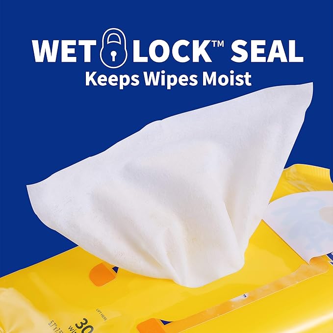 Wet Ones for Pets Deodorizing Multi-Purpose Dog Wipes With Baking Soda | Dog Deodorizing Wipes For All Dogs in Tropical Splash Scent, Wet Ones Wipes with Wet Lock Seal | 30 Ct Pouch Dog Wipes 1 Pack