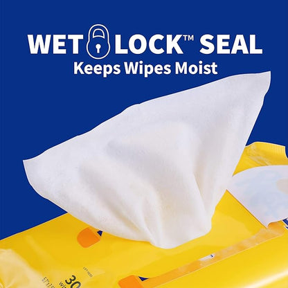 Wet Ones for Pets Deodorizing Multi-Purpose Dog Wipes With Baking Soda | Dog Deodorizing Wipes For All Dogs in Tropical Splash Scent, Wet Ones Wipes with Wet Lock Seal | 30 Ct Pouch Dog Wipes 1 Pack
