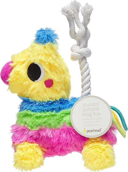 Pearhead Puppy Pinata Dog Toy, Rope Tug Toy for Dogs, Colorful Interactive Dog Toys, Party Pinata Toy for Dogs, Plush Chew Toy, Pet Owner Must Have Toy