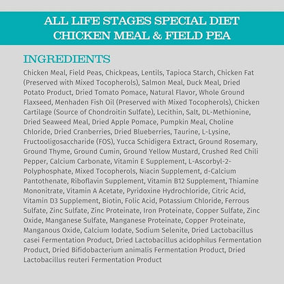 Blackwood Special Diet All Life Stages Dry Dog Food, 5Lb., Chicken Meal & Field Pea Recipe, with Superfood Ingredients, Grain Free Dog Food