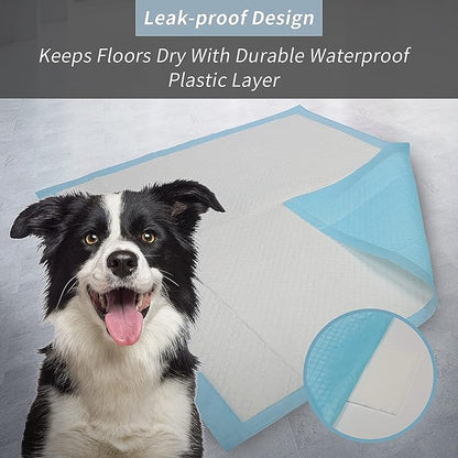 IMMCUTE Puppy Pee Pads 22"x23"- 50 Count | Dog Pee Training Pads Super Absorbent & Leak-Proof | Disposable Pet Piddle and Potty Pads for Puppies | Dogs | Doggie| Cats | Rabbits