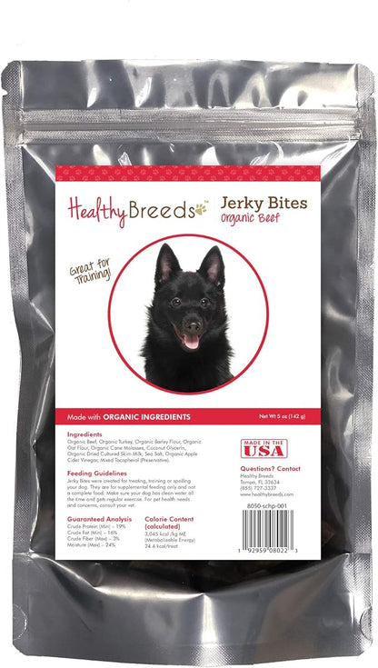 Healthy Breeds Schipperke Jerky Bites Beef Recipe Dog Treats 5 oz