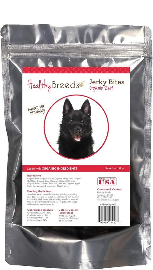 Healthy Breeds Schipperke Jerky Bites Beef Recipe Dog Treats 5 oz