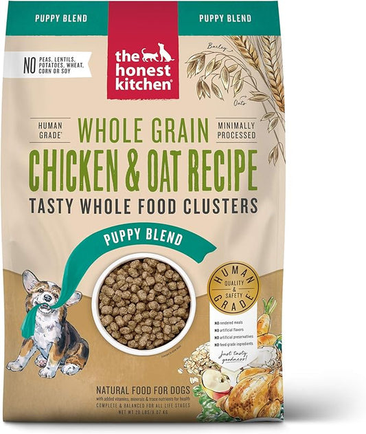 The Honest Kitchen Whole Food Clusters Puppy Whole Grain Chicken Dry Dog Food, 20 lb Bag