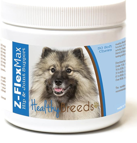 Healthy Breeds Keeshonden Z-Flex Max Hip and Joint Soft Chews 50 Count