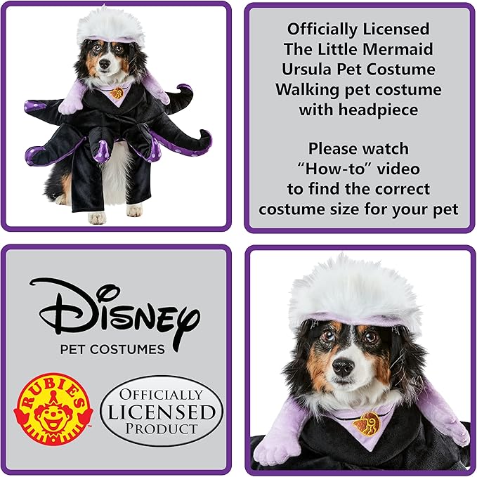 Rubie's Disney Pet Villains Ursula Costume, Small