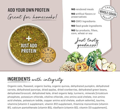 The Honest Kitchen Human Grade Dehydrated Grain Free Veggie, Nut & Seed Base Mix for Dogs 7 lb - Kindly