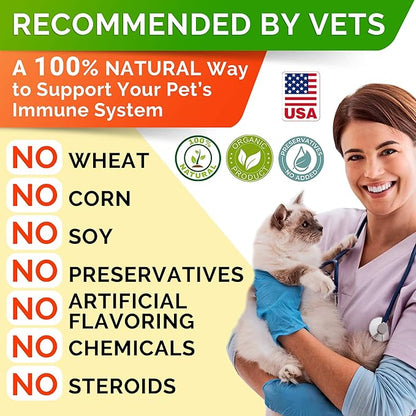 StrellaLab Cat Probiotic Powder — Probiotics for Cats with Diarrhea, Cat Probiotics for Indoor Cats, Health Supplies Food Supplement, Pet Probiotics, Cat Digestive Support, Constipation Relief Treats