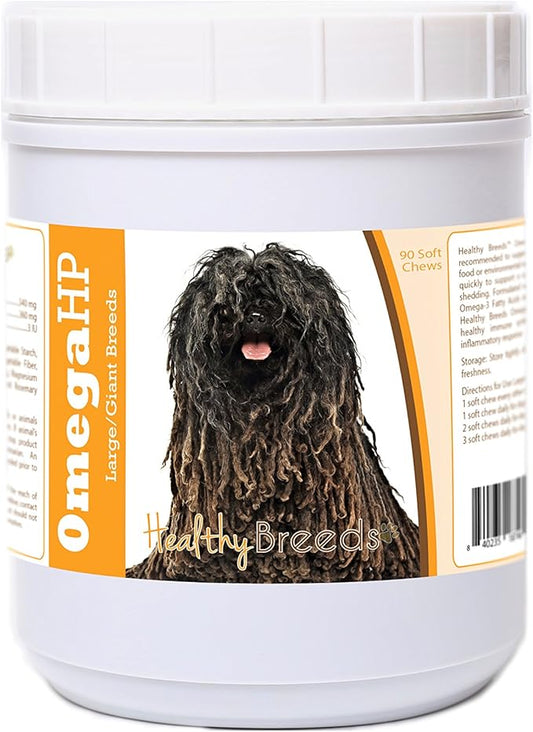 Healthy Breeds Pulik Omega HP Fatty Acid Skin and Coat Support Soft Chews 90 Count