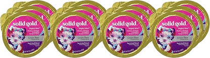 Solid Gold Wet Dog Food for Small Dogs - Mighty Mini Grain Free Wet Dog Food Made with Real Chicken, Chickpeas and Pumpkin - for Puppies, Adult & Senior Small Breeds with Sensitive Stomachs