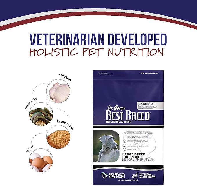 Best Breed Large Breed Dog Diet Made in USA [Natural Dry Dog Food] - 4lbs.