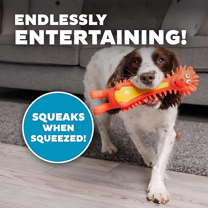 Outward Hound Latex-Free Big Squeak Hedgehog Dog Toy