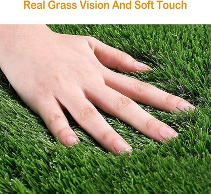 40" x 31" Artificial Grass Lawn Fake Grass Synthetic Turf, Thick Pet Mat Faux Grass for Indoor/Outdoor Landscape