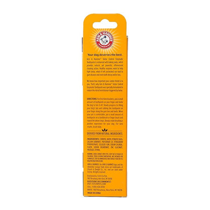 Arm & Hammer for Pets Tartar Control Enzymatic Toothpaste for Dogs | Reduces Plaque & Tartar Buildup | Safe for Puppies | Beef Flavor, 2.5 Ounces Dog Toothpaste