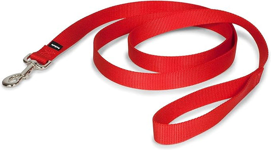 PetSafe Nylon Dog Leash - Strong, Durable, Traditional Style Leash with Easy to Use Bolt Snap - 1 in. x 6 ft., Red