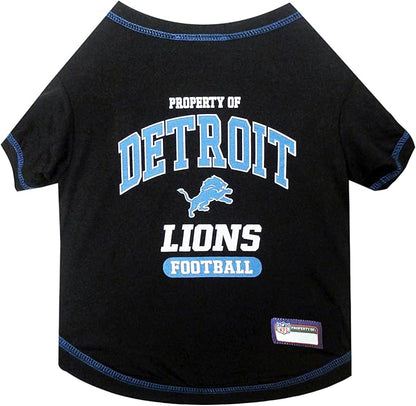Pets First SHIRT for Dogs & Cats - NFL DETROIT LIONS Dog T-Shirt, X-Large. - Cutest Pet Tee Shirt for the real sporty pup