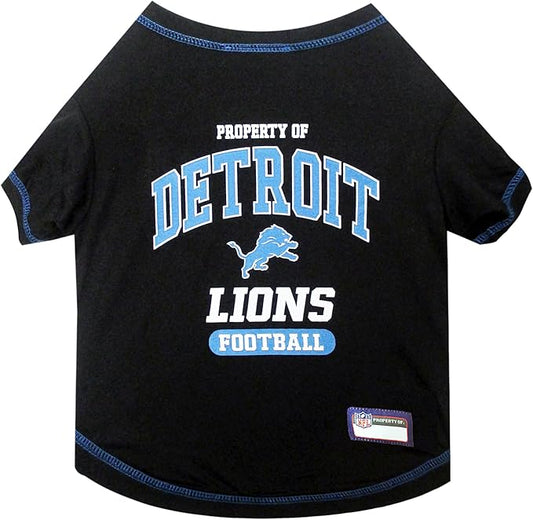 Pets First SHIRT for Dogs & Cats - NFL DETROIT LIONS Dog T-Shirt, X-Large. - Cutest Pet Tee Shirt for the real sporty pup