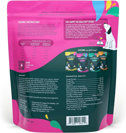 Skin & Coat Supplements for Dogs | Probiotic & Prebiotic Benefits with Wild Salmon Omega 3s to Help Your Dog Shine from The Inside Out | All Breeds, Ages and Sizes | 120 Count