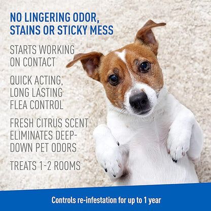 Adams Carpet Powder With Linalool and Nylar, Kills Fleas and Ticks On Contact, Kills All Stages of the Flea Life Cycle, 30 Day Protection, Freshens and Deodorizes, Treats Up to 400 Sq Ft, 1LB