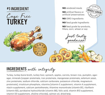The Honest Kitchen Butcher Block Pâté: Turkey & Autumn Veggies Wet Dog Food, 10.5 oz (Pack of 6)