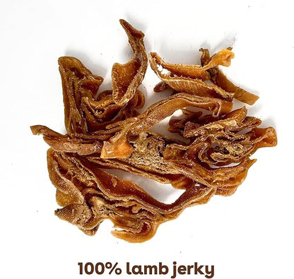Pupford Lamb Jerky Treats for Dogs for Large & Small Dogs of All Ages | Made in USA, 100% Real Meat & No Fillers | Dogs Love These Tasty Dog Snacks (Lamb 7 oz)